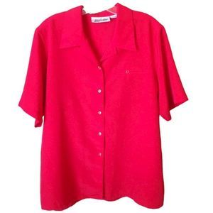 Red Yves St. Clair Short Sleeve Top 16